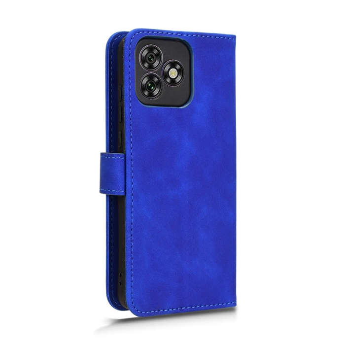 For Oukitel C53 Skin Feel Magnetic Flip Leather Phone Case(Blue)