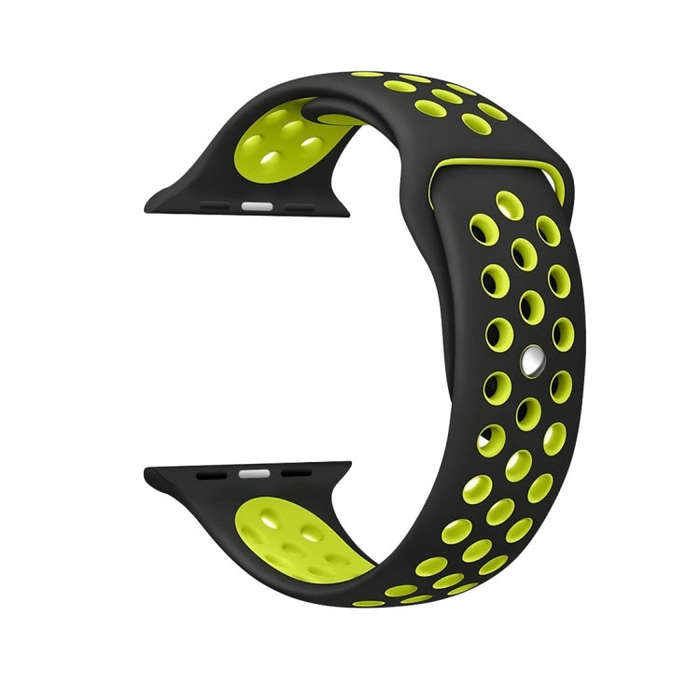 For Apple Watch Ultra 49mm / Series 8&7 45mm / SE 2&6&SE&5&4 44mm / 3&2&1 42mm Sport Silicone Wat...