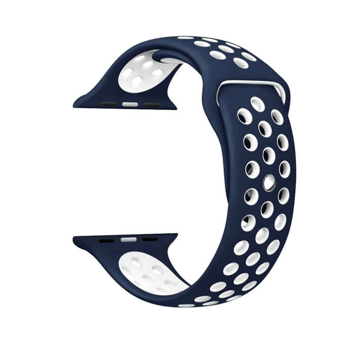 For Apple Watch Ultra 49mm / Series 8&7 45mm / SE 2&6&SE&5&4 44mm / 3&2&1 42mm Sport Silicone Wat...