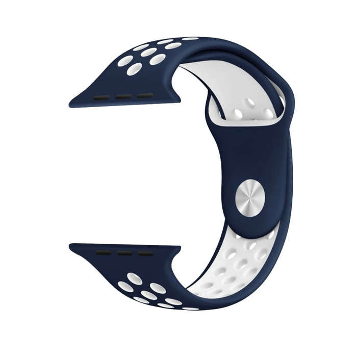 For Apple Watch Ultra 49mm / Series 8&7 45mm / SE 2&6&SE&5&4 44mm / 3&2&1 42mm Sport Silicone Wat...