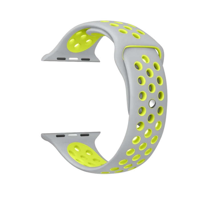 For Apple Watch Ultra 49mm / Series 8&7 45mm / SE 2&6&SE&5&4 44mm / 3&2&1 42mm Sport Silicone Wat...