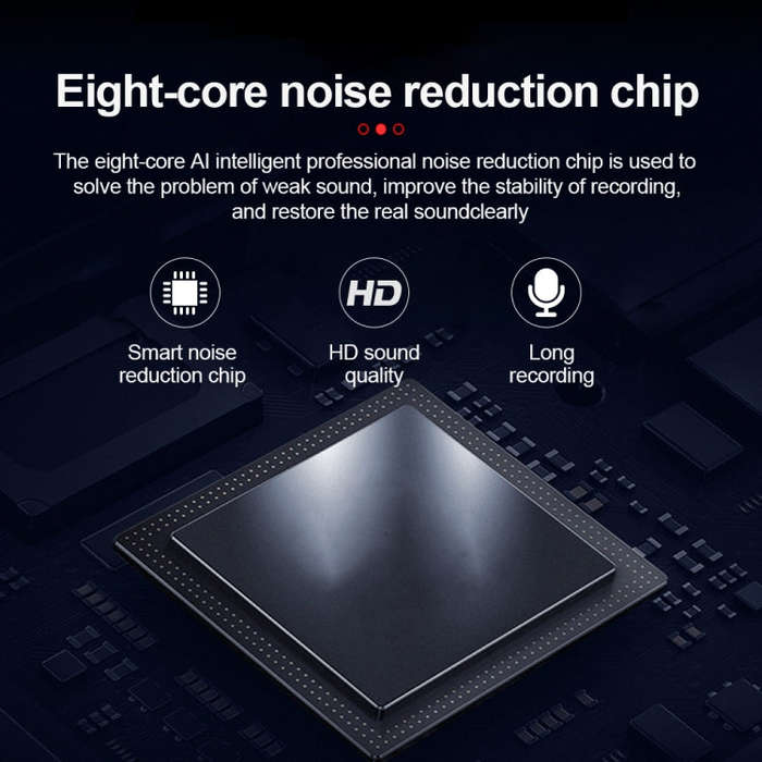 JNN Q75 Magnetic Smart Voice Recorder, Memory:64GB(Black)