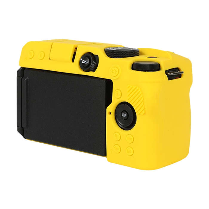 For Nikon Z 30 Soft Silicone Protective Case with Lens Cover(Yellow)