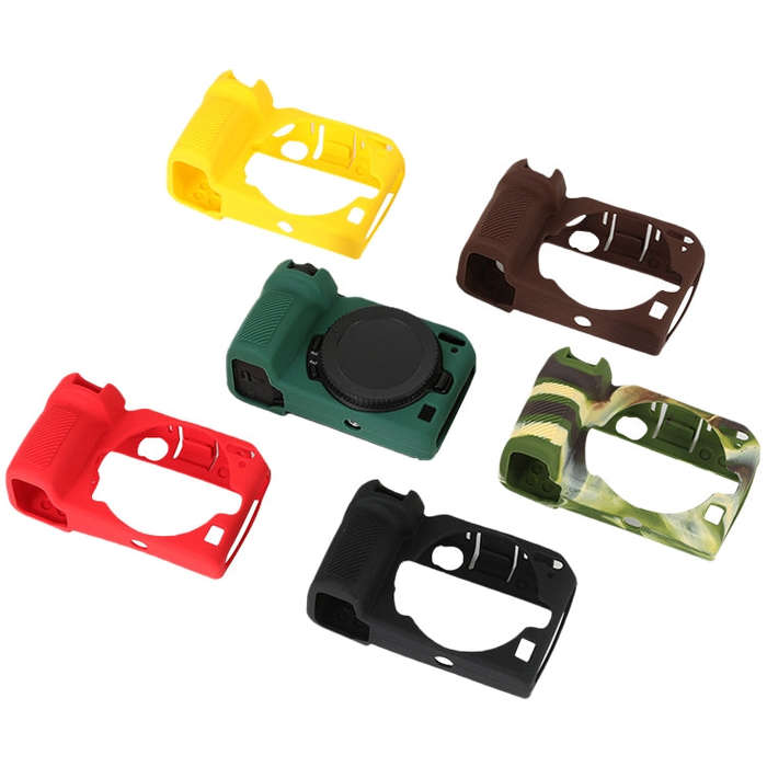 For Nikon Z 30 Soft Silicone Protective Case with Lens Cover(Yellow)