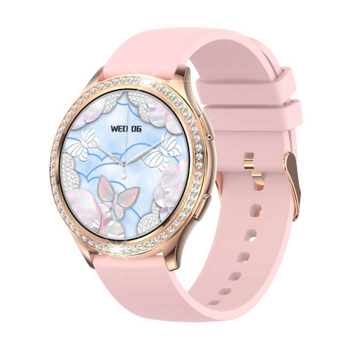 AK53 IP67 BT5.2 1.32inch Smart Watch Support Voice Call / Health Monitoring, Style:Silicone Strap...