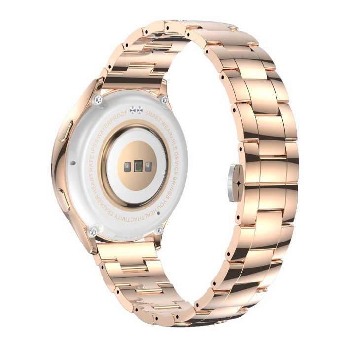 AK53 IP67 BT5.2 1.32inch Smart Watch Support Voice Call / Health Monitoring, Style:Pearl Steel St...