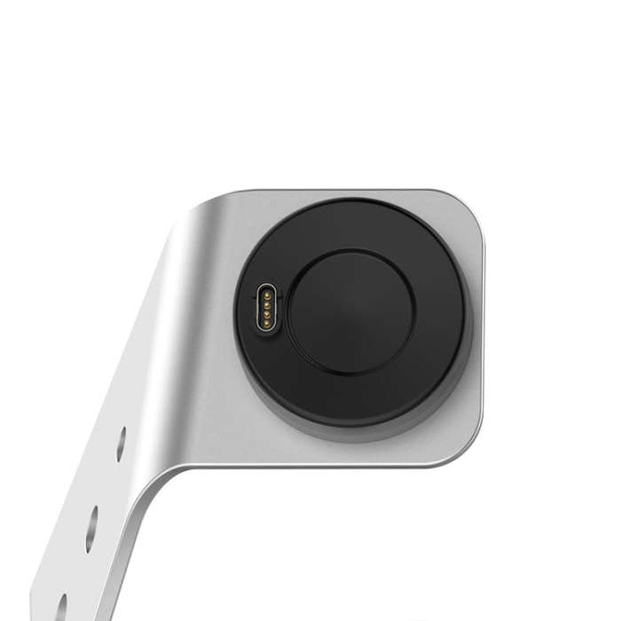 For Venu3 / Venu3S / Vivoactive 5 Portable Metal Charger Holder with Data Function, Left Interfac...