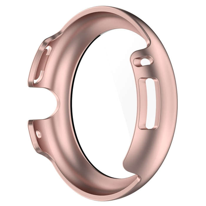 For Google Pixel Watch 2 PC + Tempered Film Integrated Watch Protective Case(Rose Gold)