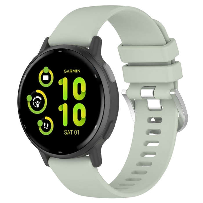 For Garmin vivoactive 5 / Active 5 20mm Silicone Watch Band(Green)