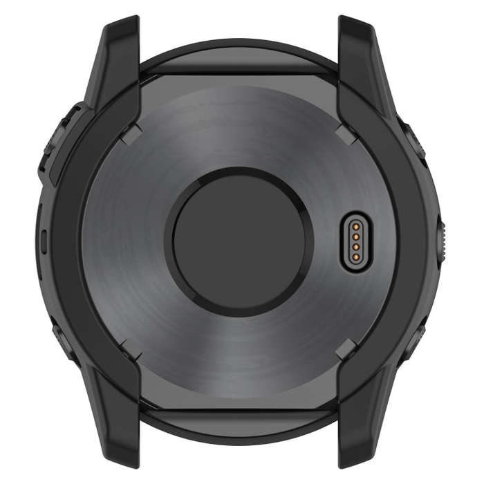 For Garmin Tactix 7 Amoled Armor Hollow TPU Watch Protective Case(Black)
