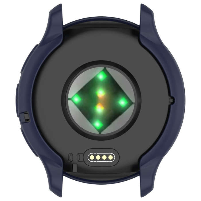 For Garmin Venu 3S Half Pack Hollow TPU Armor Watch Protective Case(Dark Blue)