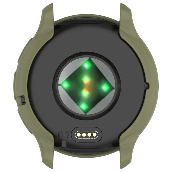 For Garmin Venu 3 Half Pack Hollow TPU Armor Watch Protective Case(Green)