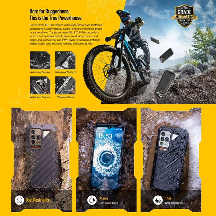 [HK Warehouse] Ulefone Power Armor 18T Ultra Version 5G Thermal Imaging Rugged Phone, 12GB+512GB,...
