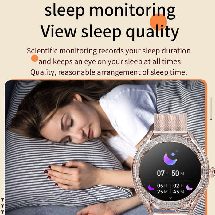 V66 1.28inch BT5.0 Smart Watch Support Heart Rate/ Sleep Detection, Style:Silicone Strap(Black)