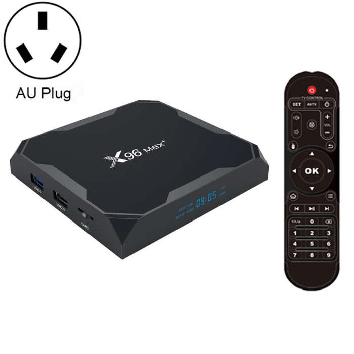 X96 max+ 4K Smart TV Box, Android 9.0, Amlogic S905X3 Quad-Core Cortex-A55,4GB+32GB, Support LAN,...