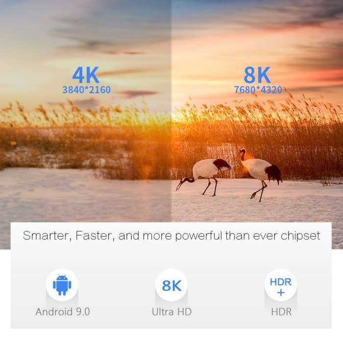 X96 max+ 4K Smart TV Box, Android 9.0, Amlogic S905X3 Quad-Core Cortex-A55,4GB+32GB, Support LAN,...