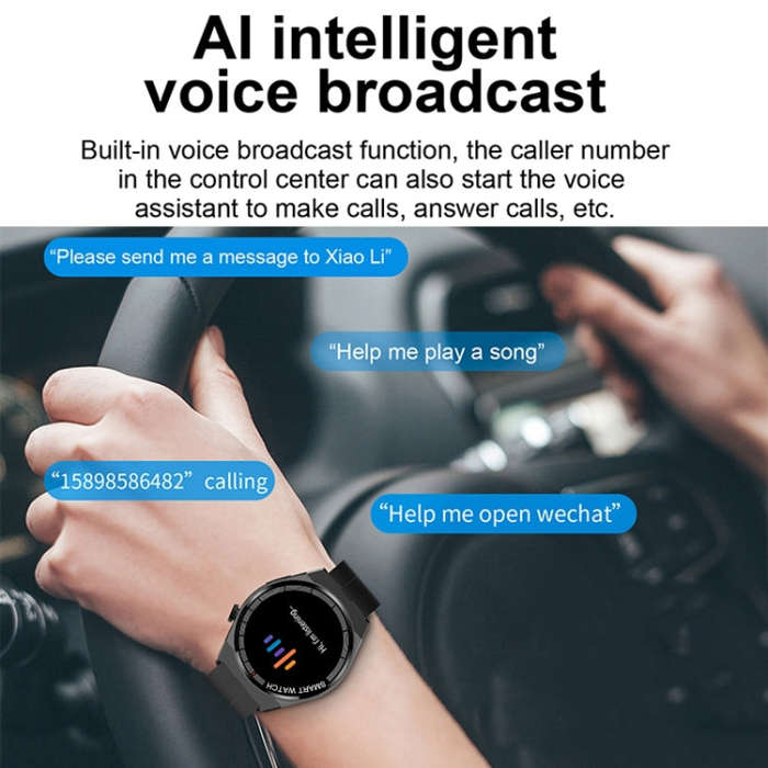 GT3 Smart Bracelet, 1.5 inch Smart Watch, Bluetooth Call / Heart Rate / Blood Pressure / Blood Ox...