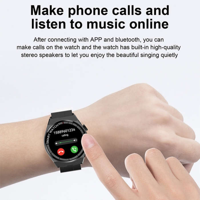GT3 Smart Bracelet, 1.5 inch Smart Watch, Bluetooth Call / Heart Rate / Blood Pressure / Blood Ox...