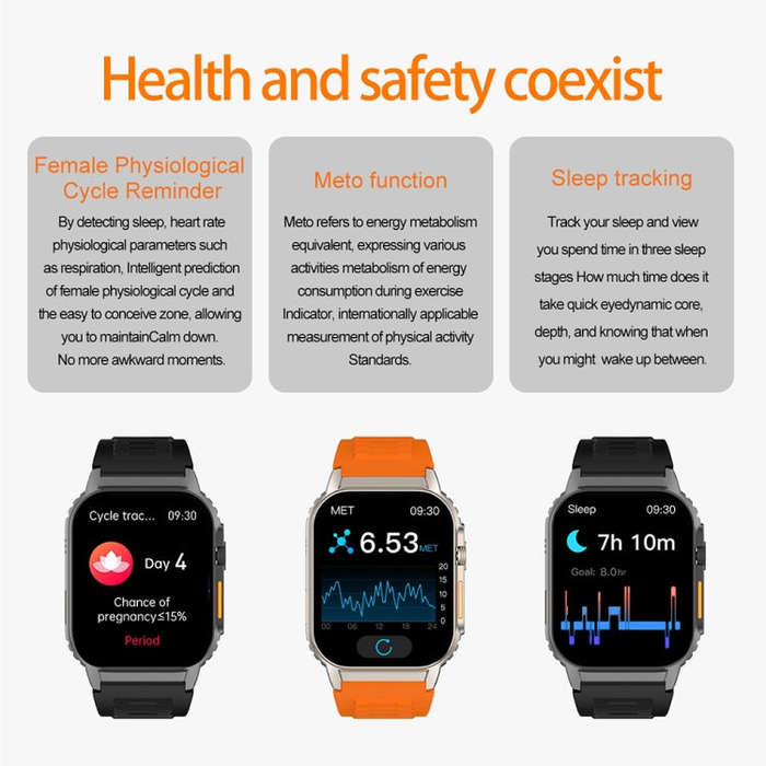 G41 Smart Bracelet, 2.01 inch IP67 Waterproof Smart Watch, Bluetooth Call / Heart Rate / Non-inva...