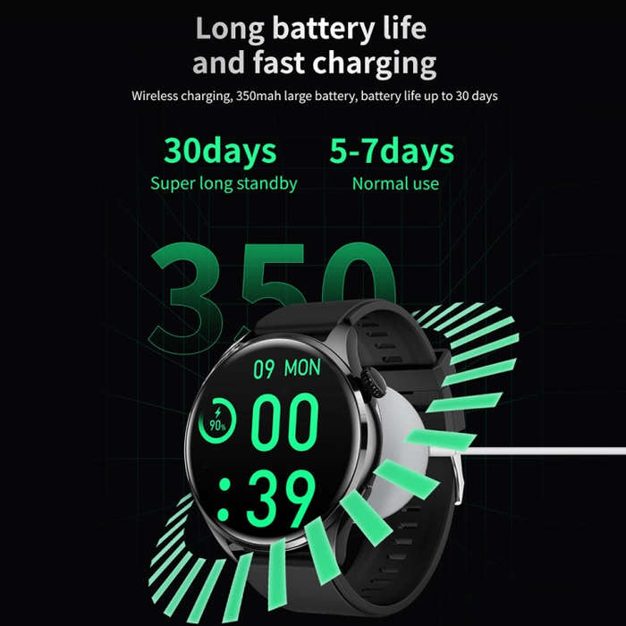 TM05 Pro Smart Bracelet, 1.46 inch Steel Band IP67 Waterproof Smart Watch, Bluetooth Call / Heart...