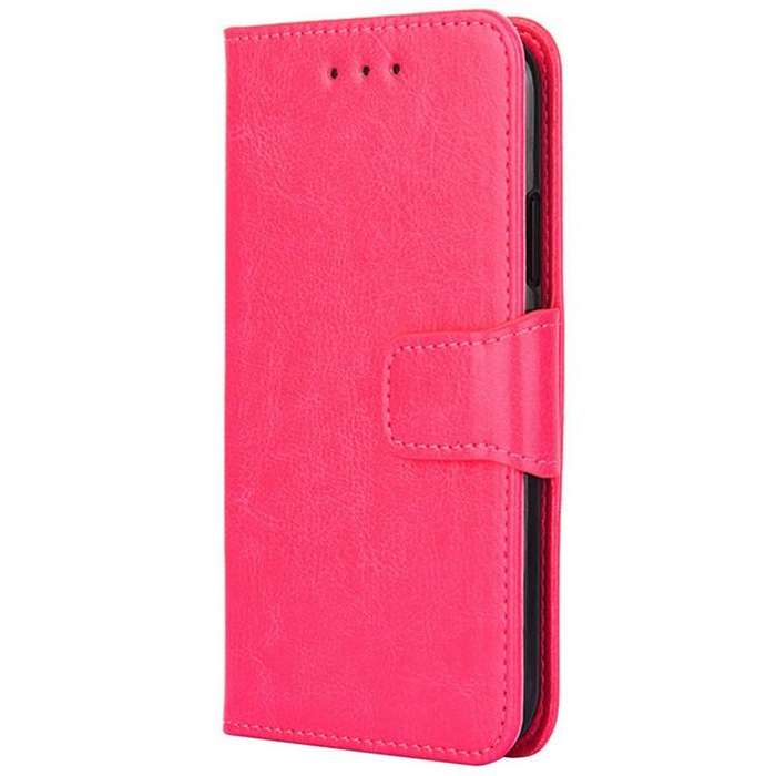 For Honor X8c 4G Crystal Texture Leather Phone Case(Rose Red)