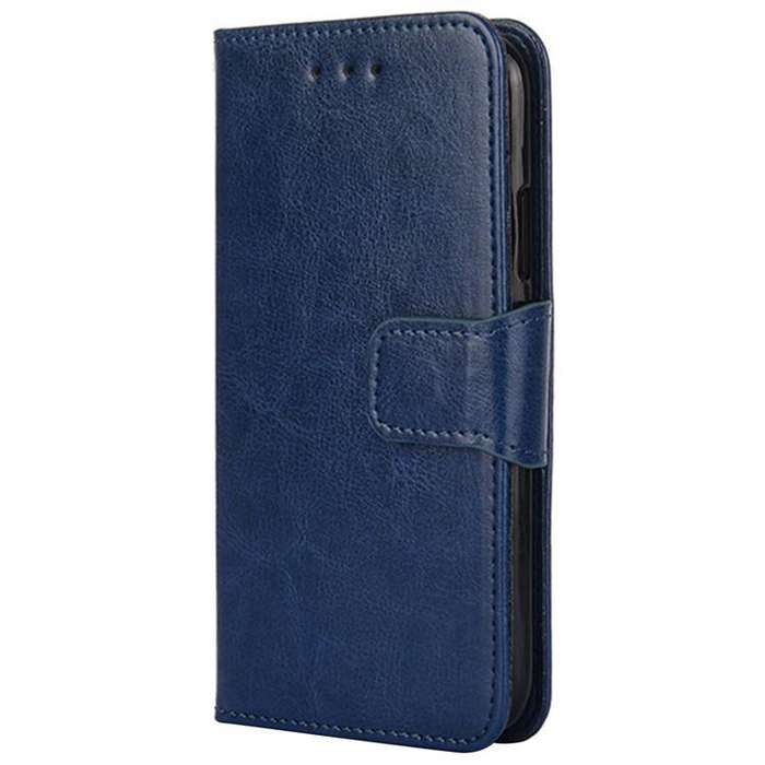 For Honor X8c 4G Crystal Texture Leather Phone Case(Royal Blue)