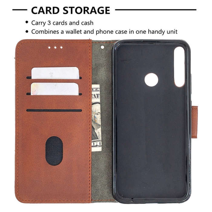 For Huawei Y7P Matching Color Crocodile Texture Horizontal Flip PU Leather Case with Wallet & Hol...