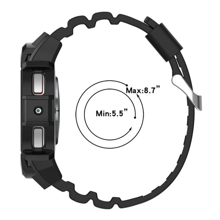 For Samsung Galaxy Watch 6 40mm Armor Silicone Watch Band + Watch Case Set(White)