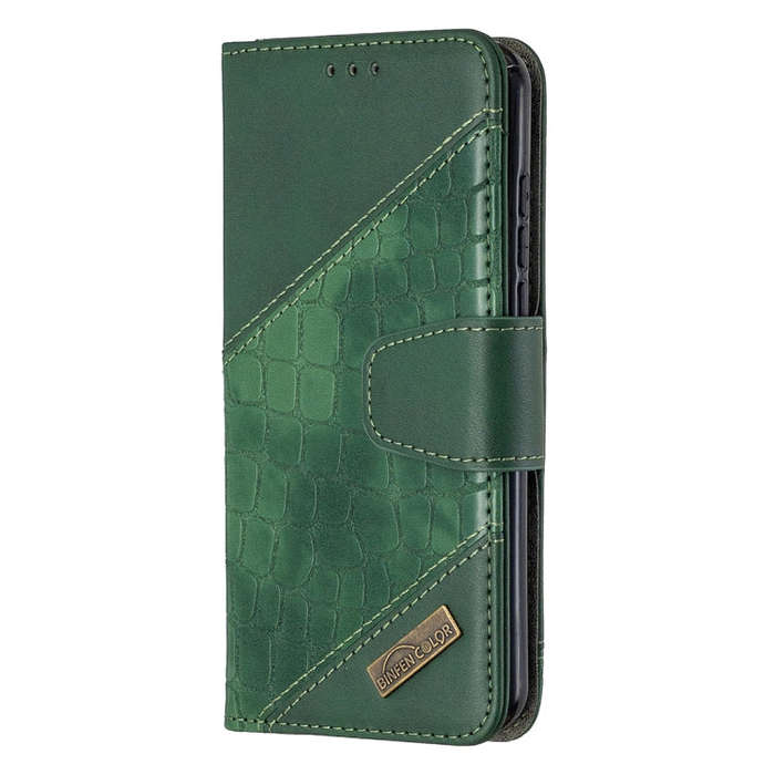 For Nokia 1.3 Matching Color Crocodile Texture Horizontal Flip PU Leather Case with Wallet & Hold...