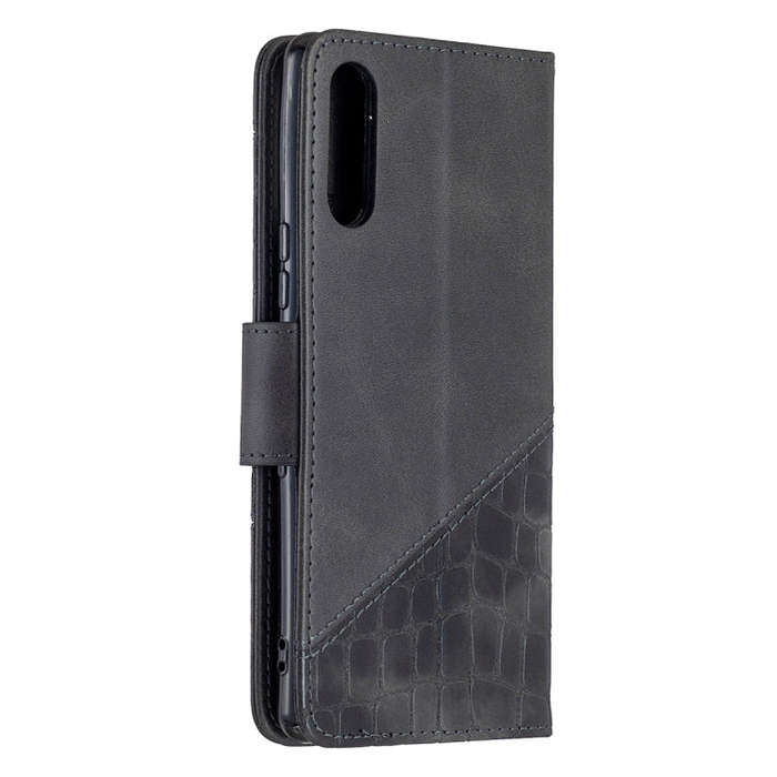 For Sony Xperia L4 Matching Color Crocodile Texture Horizontal Flip PU Leather Case with Wallet &...