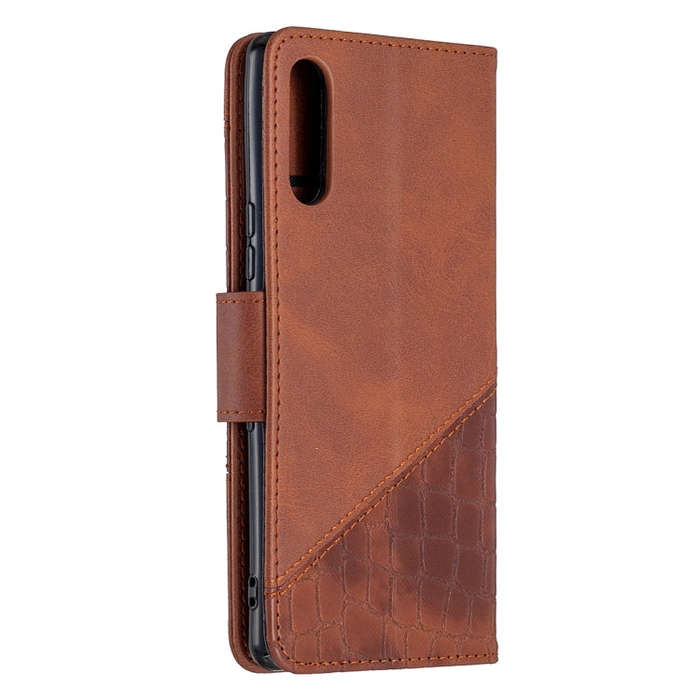 For Sony Xperia L4 Matching Color Crocodile Texture Horizontal Flip PU Leather Case with Wallet &...