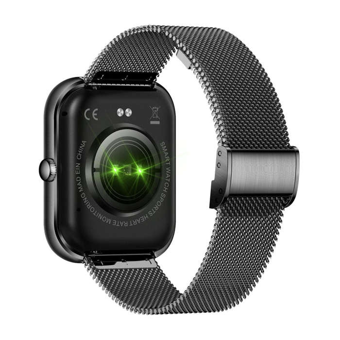 AK58 1.96 inch Screen Bluetooth Smart Watch, Steel Band, Support Health Monitoring & 100+ Sports ...