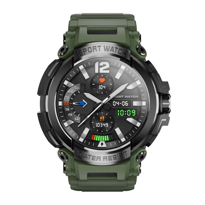 T90 1.5 inch Color Screen Bluetooth, Smart Watch Support Health Monitoring & 123 Sports Modes(Green)