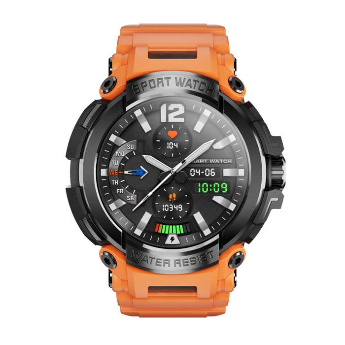 T90 1.5 inch Color Screen Bluetooth, Smart Watch Support Health Monitoring & 123 Sports Modes(Ora...