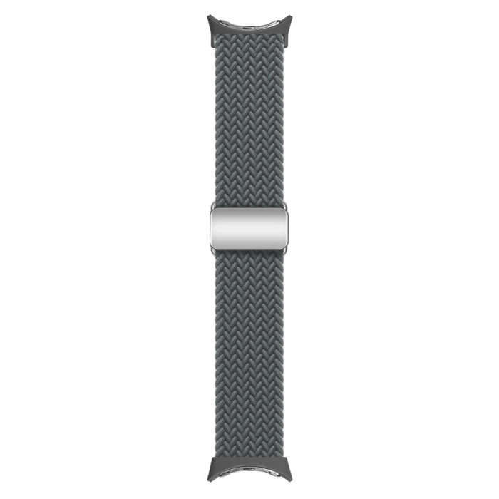 For Google Pixel Watch / Watch 2 Nylon Loop Magnetic Buckle Watch Band(Space Grey)