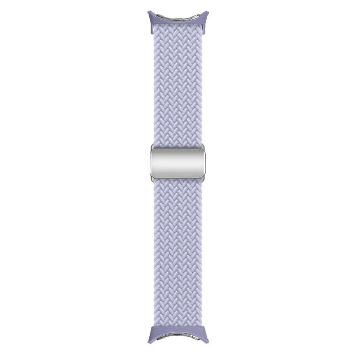 For Google Pixel Watch / Watch 2 Nylon Loop Magnetic Buckle Watch Band(Fog Purple)
