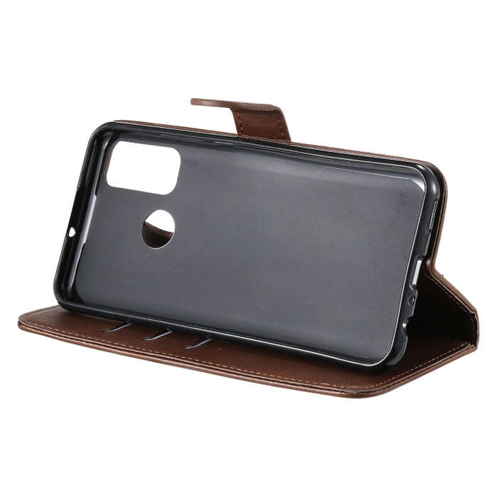 For Huawei P smart 2020 Fashion Calf Texture Zipper Horizontal Flip Leather Case with Stand & Car...
