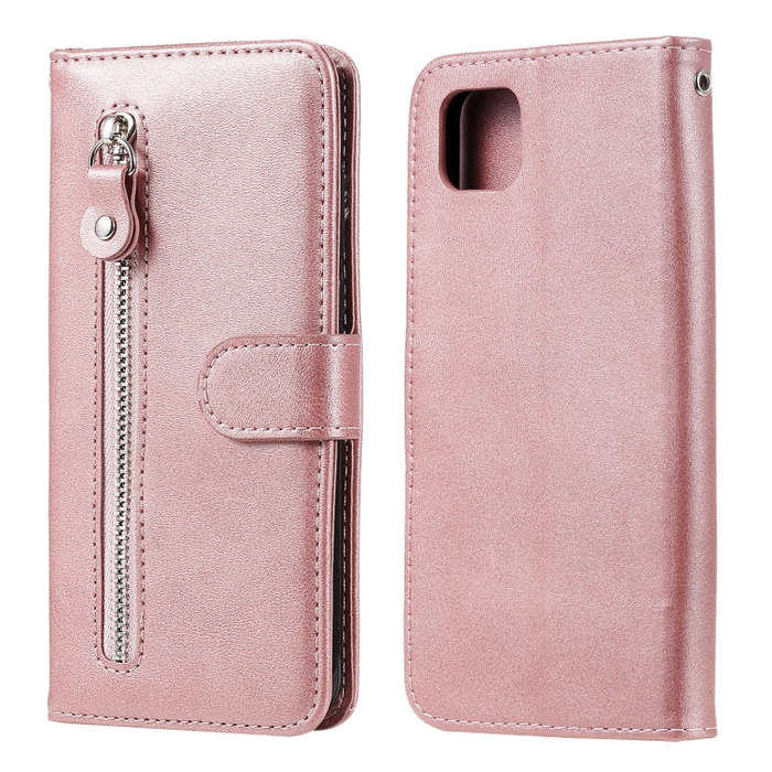 For Huawei Y5p Fashion Calf Texture Zipper Horizontal Flip Leather Case with Stand & Card Slots &...