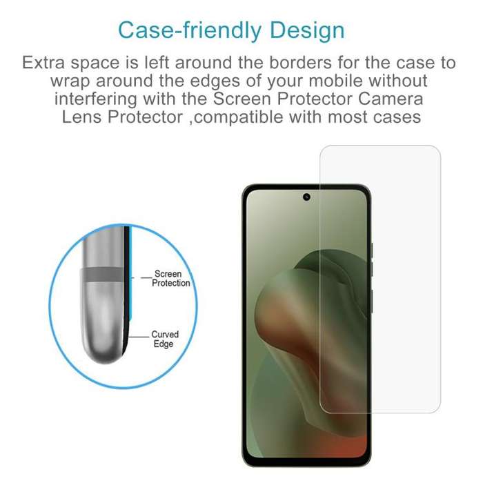For Motorola Moto G66j 5G 50pcs 0.26mm 9H 2.5D Tempered Glass Film