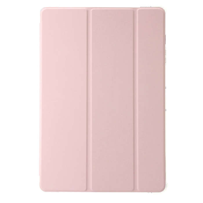 For Huawei MatePad 11.5 / Air 11.5 Clear Acrylic 3-Fold Leather Tablet Case(Pink)
