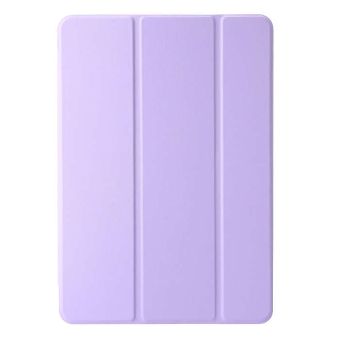 For Huawei Matepad 11 2021 / 2023 Clear Acrylic 3-Fold Leather Tablet Case(Purple)