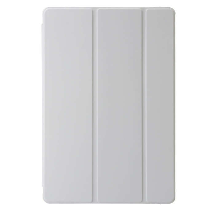For Huawei Matepad 10.8 Clear Acrylic 3-Fold Leather Tablet Case(Grey)