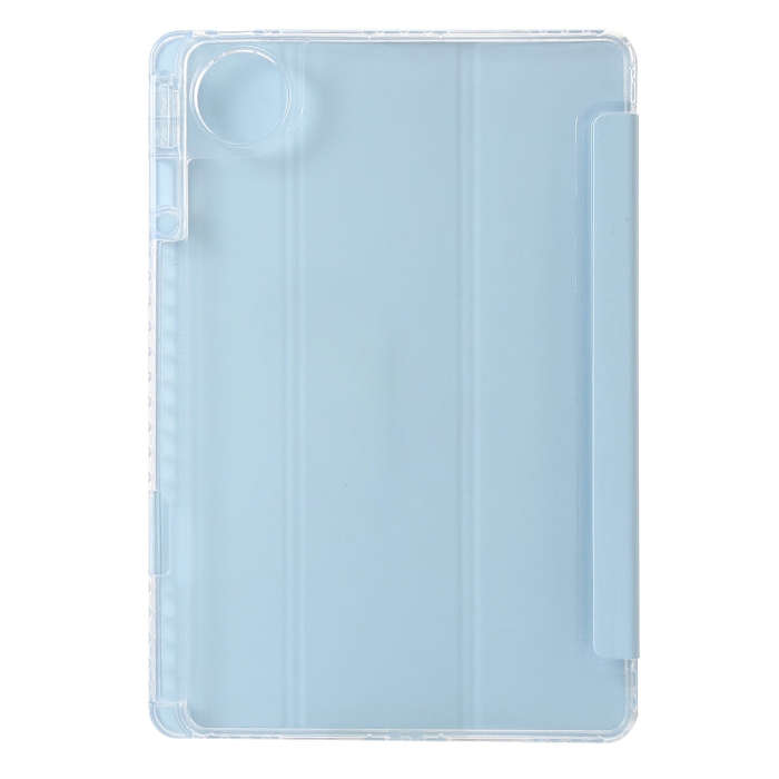 For Huawei MatePad Pro 13.2 2023 Clear Acrylic 3-Fold Leather Tablet Case(Ice Blue)
