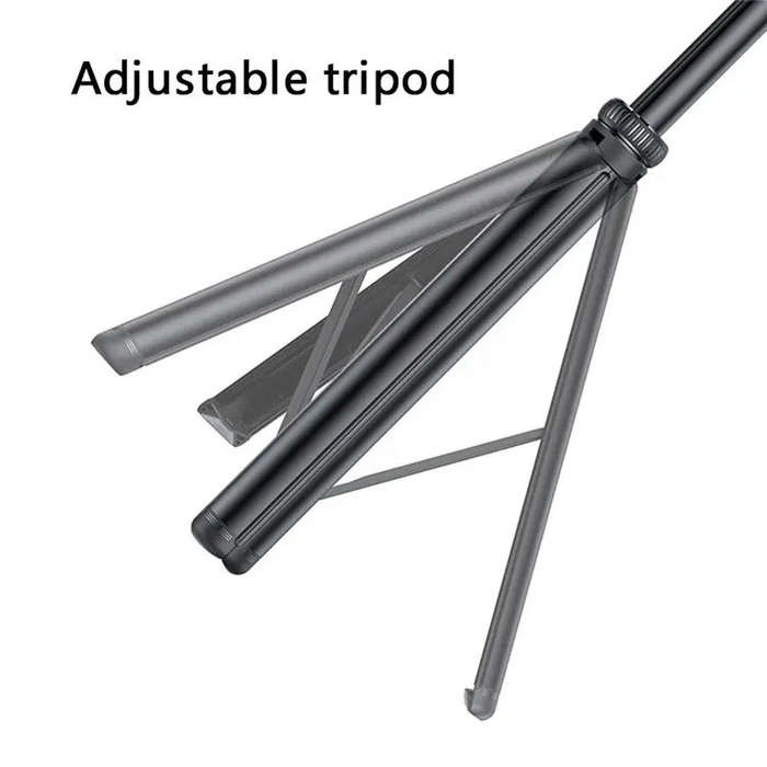 YESIDO SF17 Multifunctional Retractable Metal Tripod Stand Selfie Stick for Cell Phones Camera(Bl...