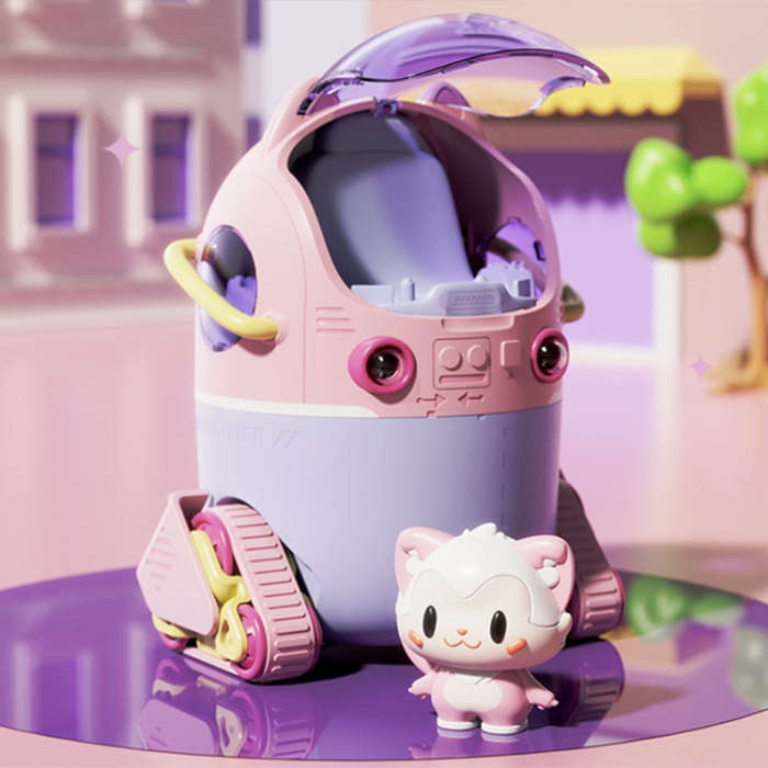 MJ066 220ML Portable Desktop Cute Cartoon Tank Car Air Humidifier with LED Lights, Model:USB(Green)