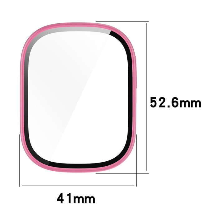 For Xplora X6 Children PC + Tempered Film Integrated Watch Protective Case(Black)