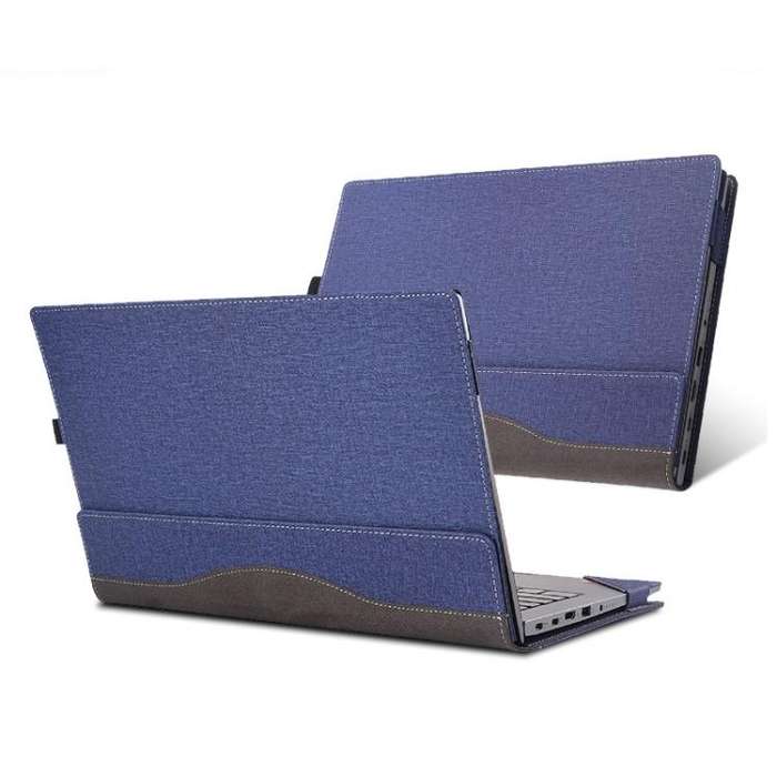 For Lenovo IdeaPad Flex 5 16ALC7 / 16IAU7 Laptop Leather Shockproof Protective Case(Dark Blue)