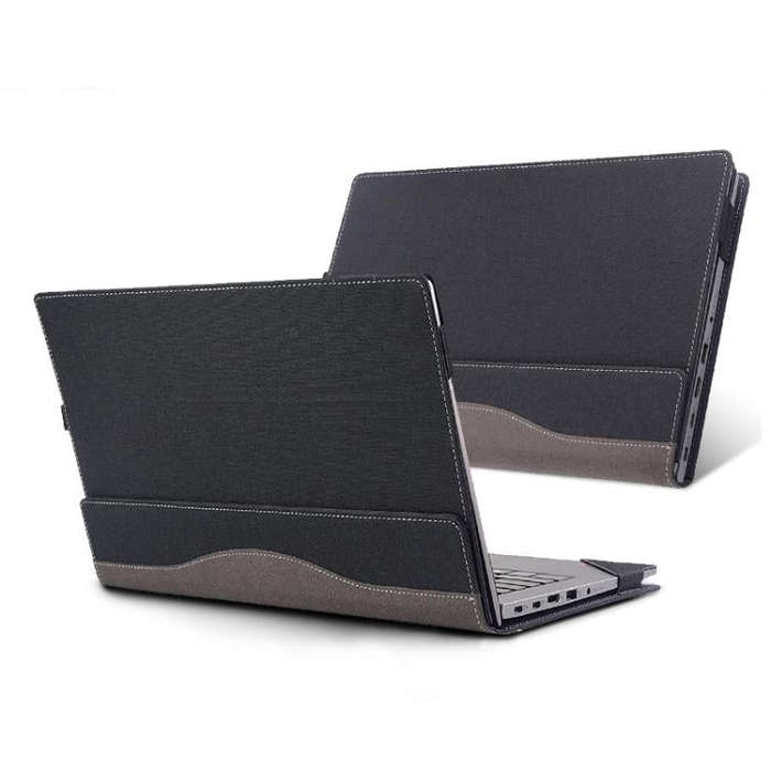 For Lenovo Yoga 7 16IAP7 / 16IAH7 Laptop Leather Shockproof Protective Case(Black)