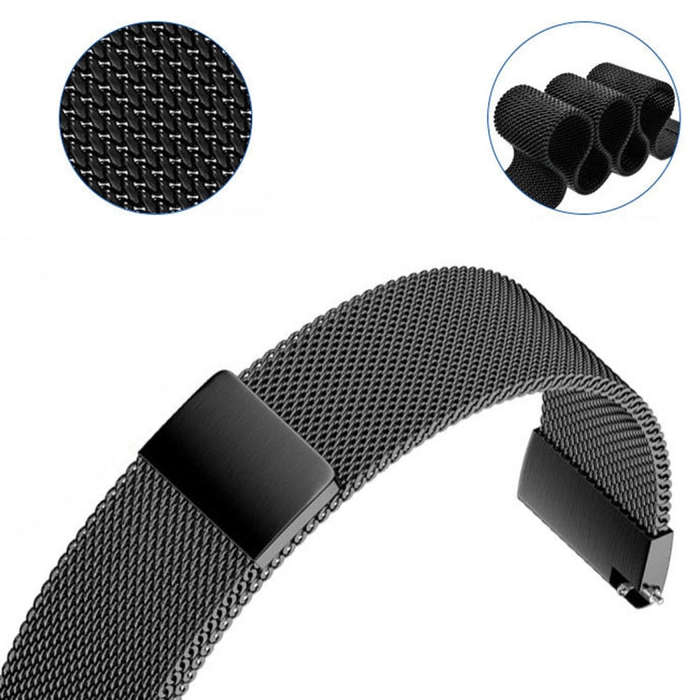 For Huami Amazfit GTS 20mm / Bip U Pro Milanese Magnetic Metal Watch Band(Gold)