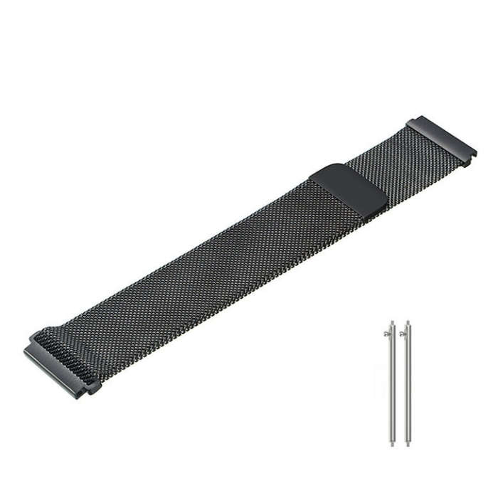For Huami Amazfit GTS 20mm / Bip U Pro Milanese Magnetic Metal Watch Band(Gold)